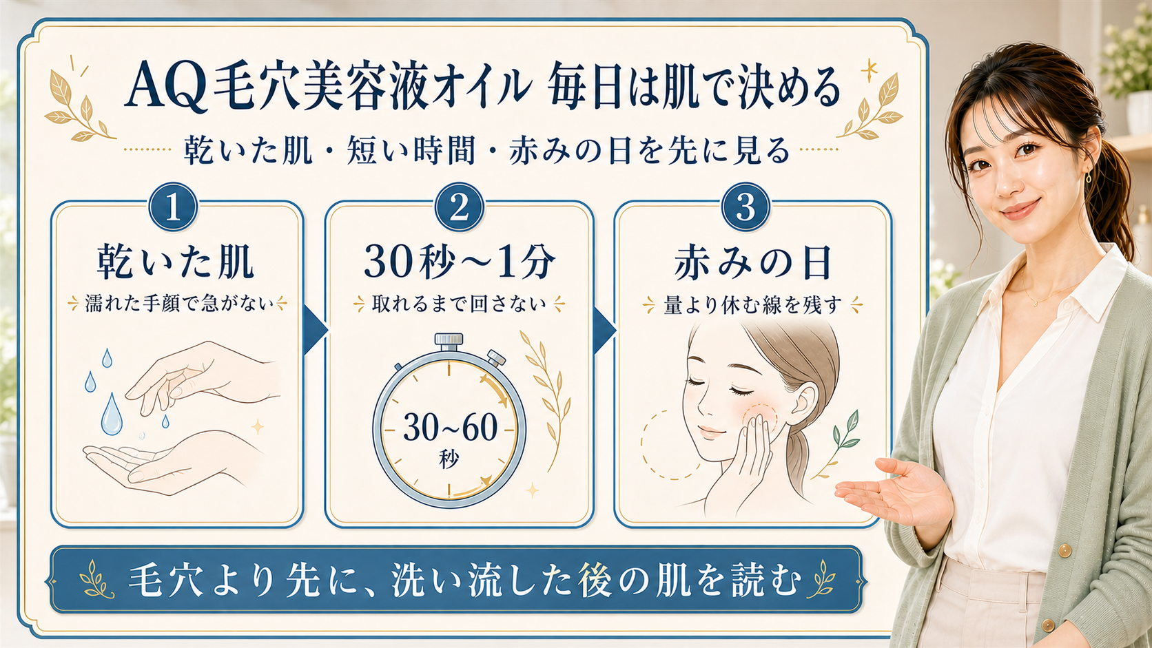 コスメデコルテAQ 毛穴美容液オイルは毎日使っていい?毛穴ケア前に見たい注意点