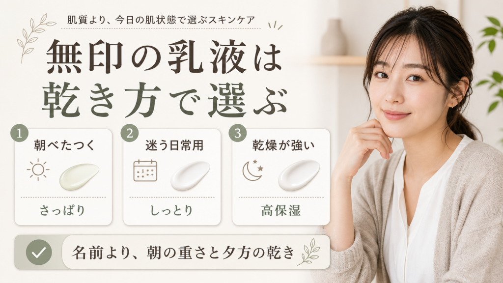 無印良品の乳液をさっぱりしっとり高保湿で選ぶ美容ボード