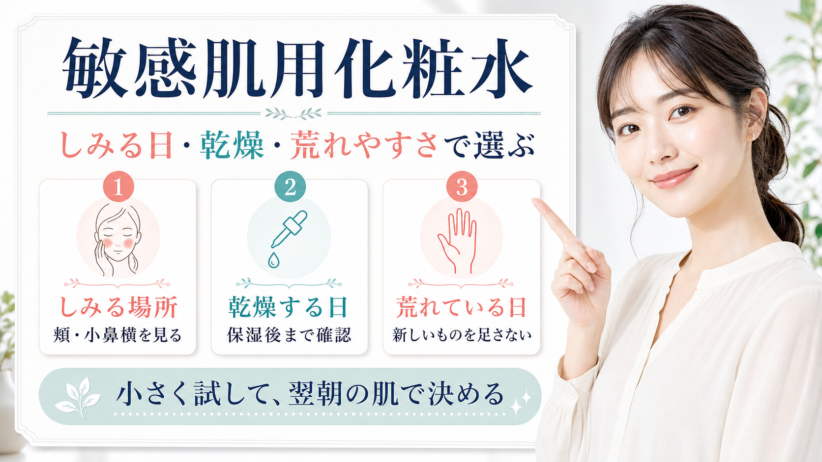 敏感肌用化粧水をしみる日乾燥荒れやすさで選ぶ美容ボード