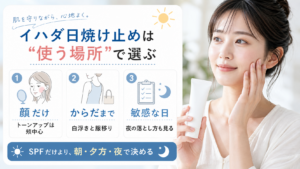 イハダ日焼け止めを顔からだ敏感な日で選ぶ美容ボード