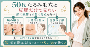 50代たるみ毛穴は皮脂だけで見ない