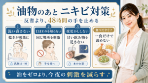 油っこい食事＝ニキビの原因？──ホントとウソを整理しよう