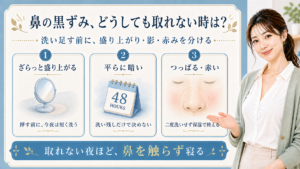 取れない鼻の黒ずみを見分ける記事アイキャッチ
