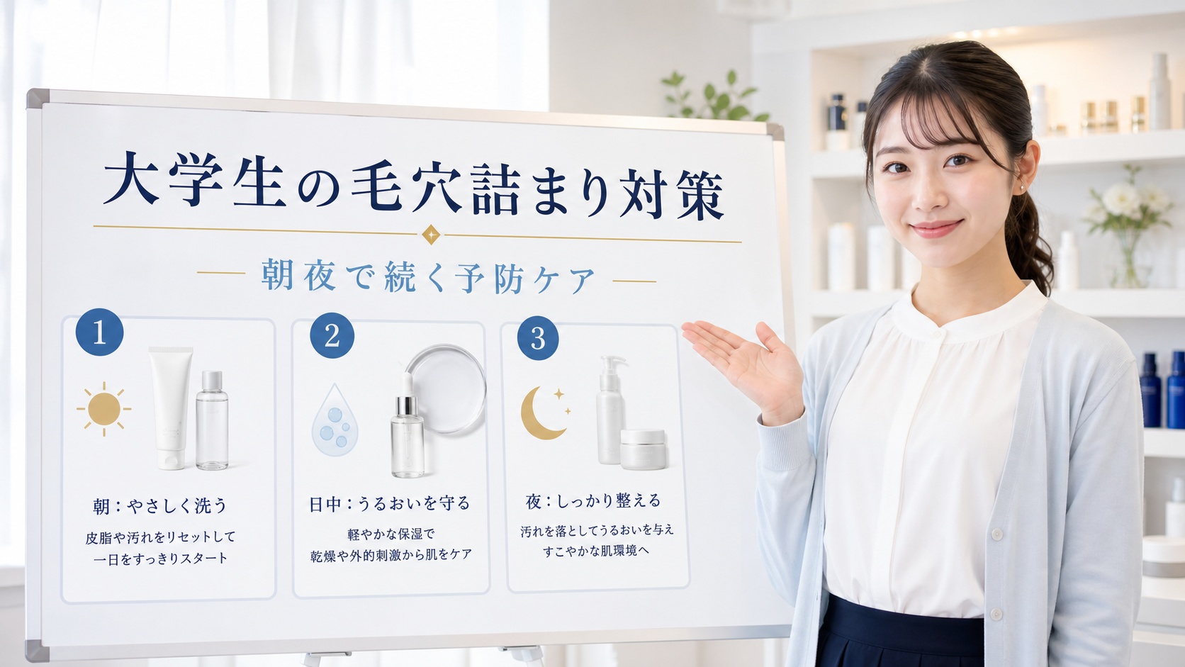 059-college-pore-clogging-morning-night-care Beauty Board