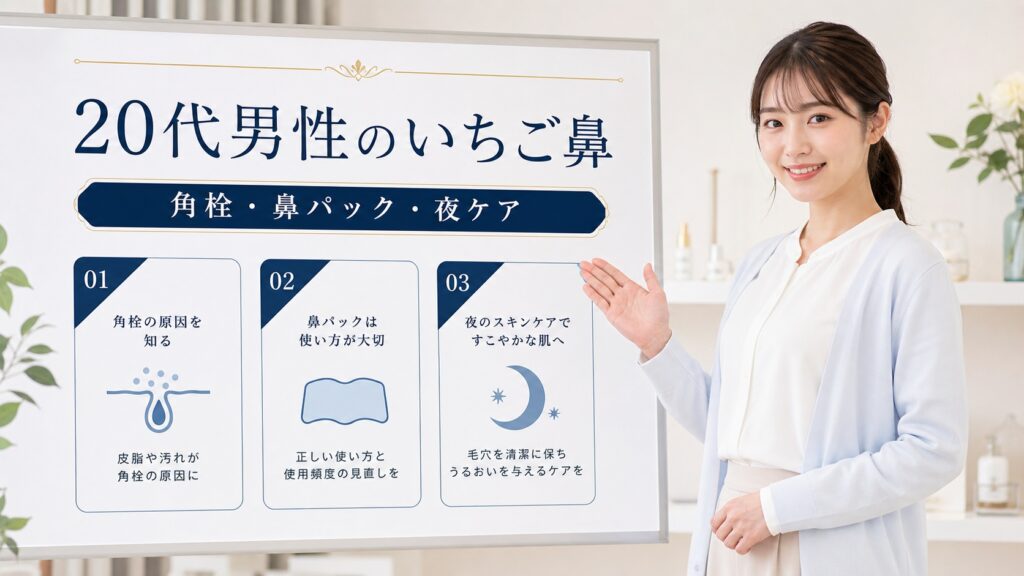 064-20s-men-strawberry-nose-care Beauty Board