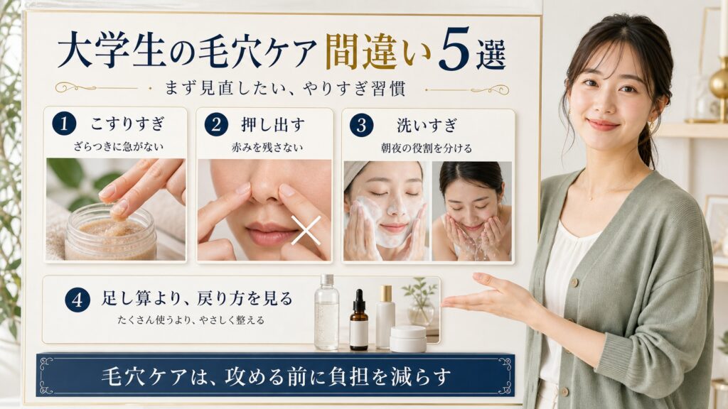 大学生がやりがちな毛穴ケアの間違い5選【今すぐ見直そう】 Beauty Board