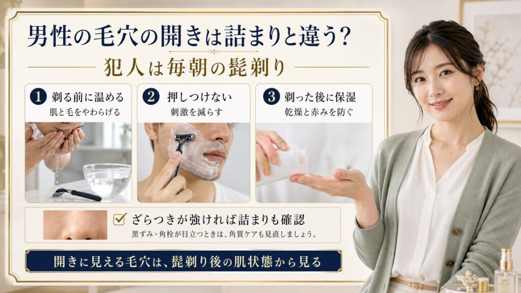 男性の毛穴の開きは詰まりと違う？──犯人は毎朝の”髭剃り” Beauty Board