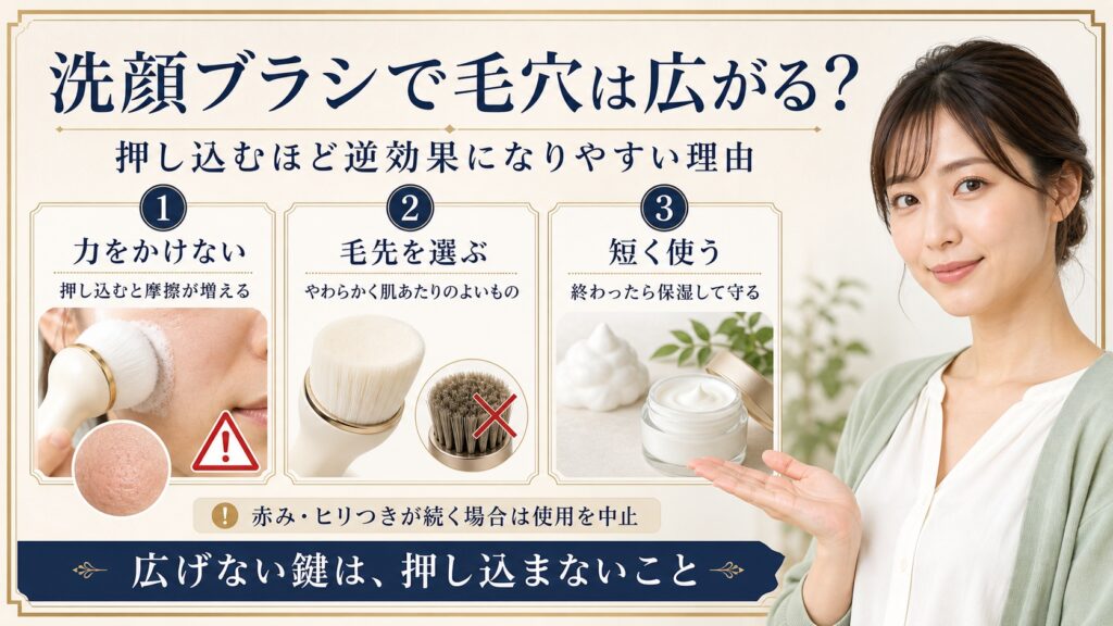 【洗顔ブラシで毛穴は広がる？】押し込むほど逆効果になる理由 Beauty Board