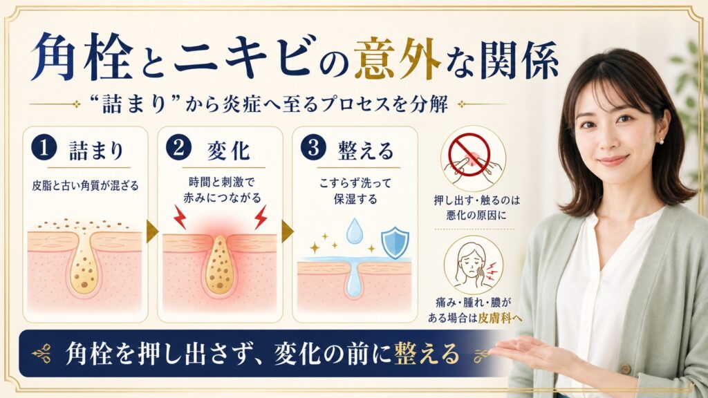 角栓とニキビの意外な関係｜“詰まり”から炎症へ至るプロセスを分解 Beauty Board