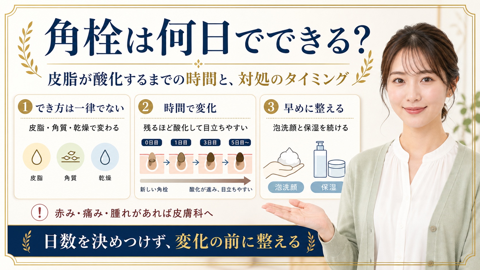 【角栓は何日でできる?】皮脂が酸化するまでの時間と対処のタイミング Beauty Board