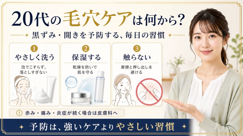 20代の毛穴ケアは何から？黒ずみ・開きを予防する習慣 Beauty Board
