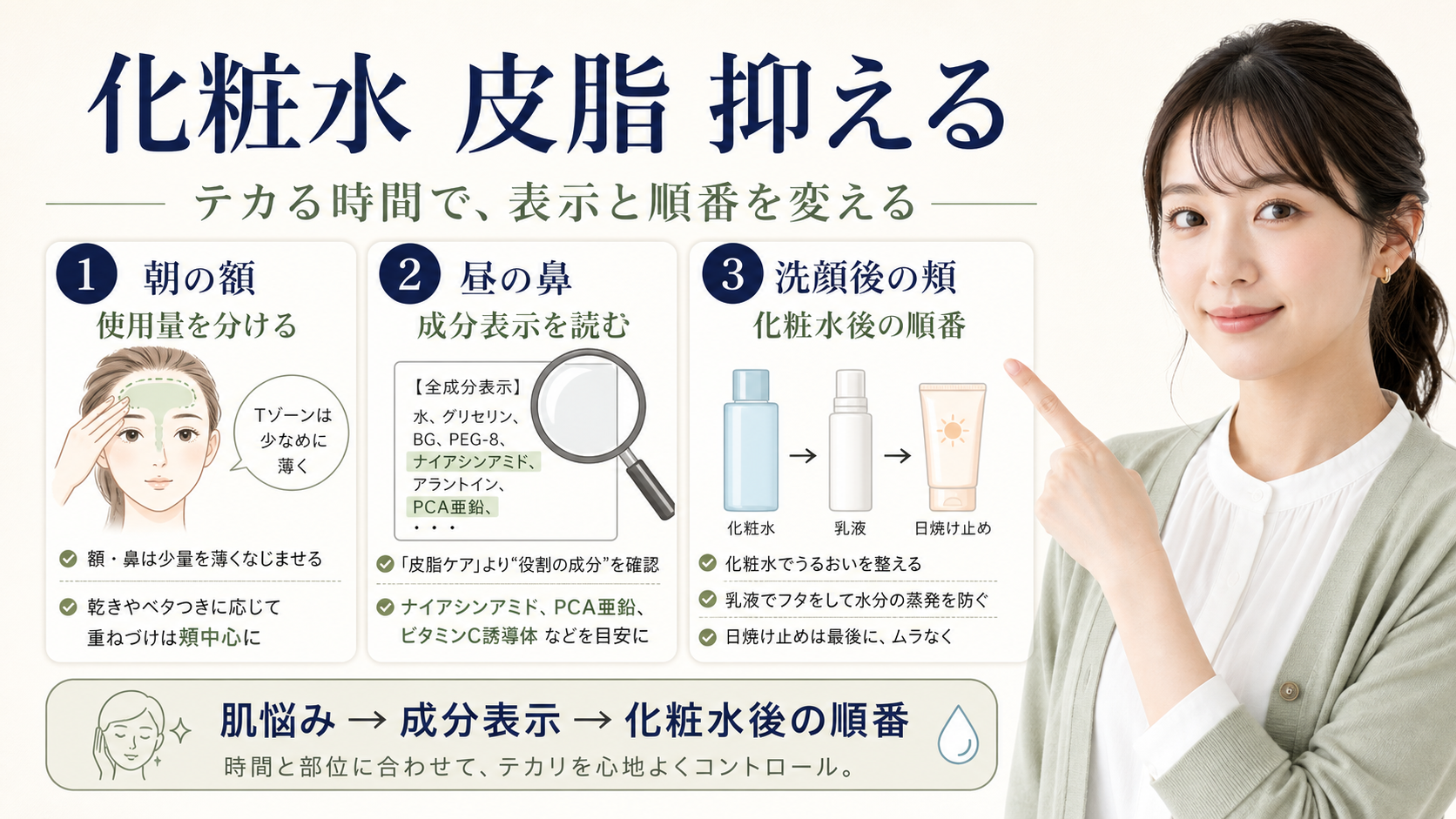 脂性肌 化粧水 皮脂 コントロール