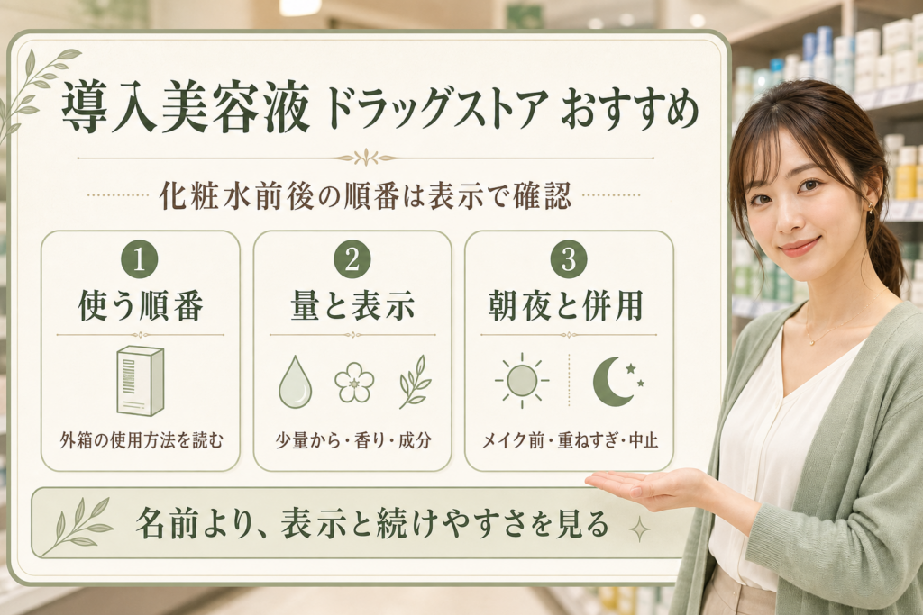 導入美容液 ドラッグストア おすすめ
