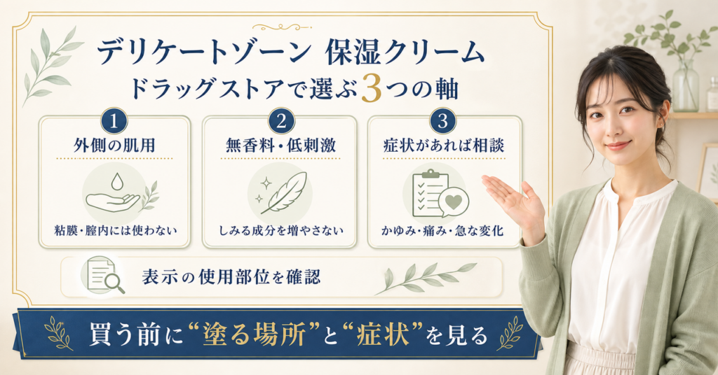デリケートゾーン保湿クリームを塗る場所・刺激・相談境界で選ぶbeauty board