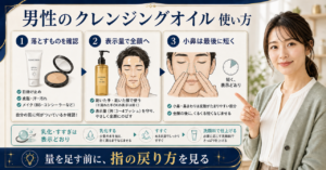 men cleansing oil how to beauty board