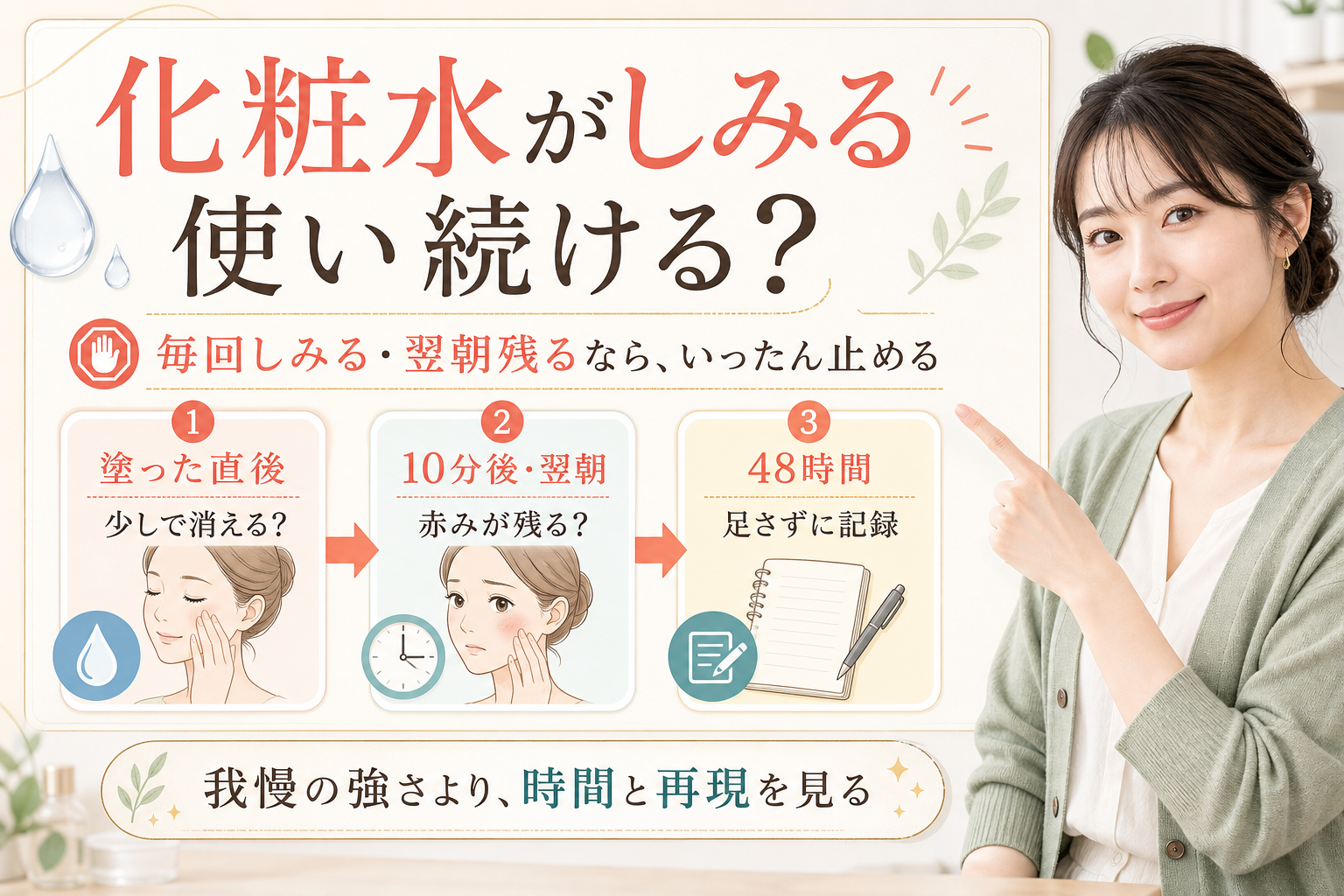 lotion stinging continue beauty board