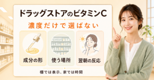 ドラッグストアのビタミンCを商品区分・成分名・使い方の表示で選ぶbeauty-board