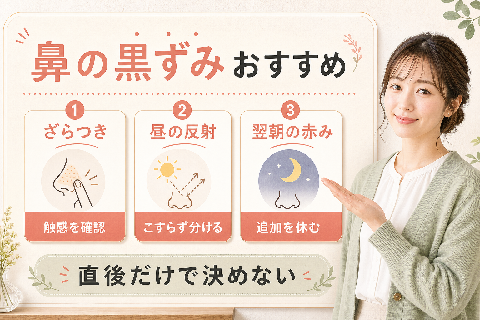 鼻の黒ずみケアは何を選ぶ？影・角栓・色素沈着を分ける見方の検索クエリ起点ビューティーボード