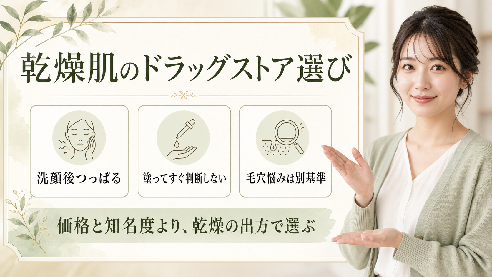 乾燥肌のスキンケアをドラッグストアで選ぶ方法｜時間帯と部位で見る表示の検索クエリ起点ビューティーボード