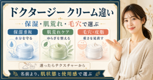 ドクタージー クリーム違いはどう考える？毛穴・皮脂・肌質の視点で整理