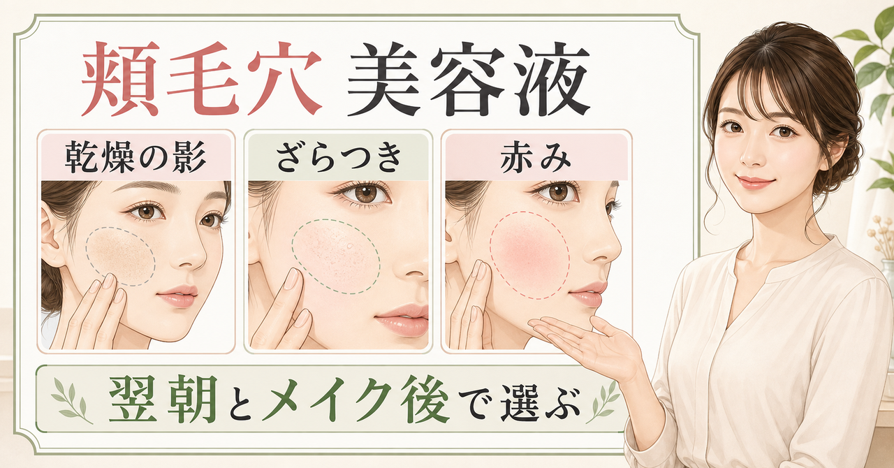 頬毛穴向け美容液を選ぶポイント
