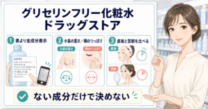 グリセリンフリー化粧水を選ぶポイント