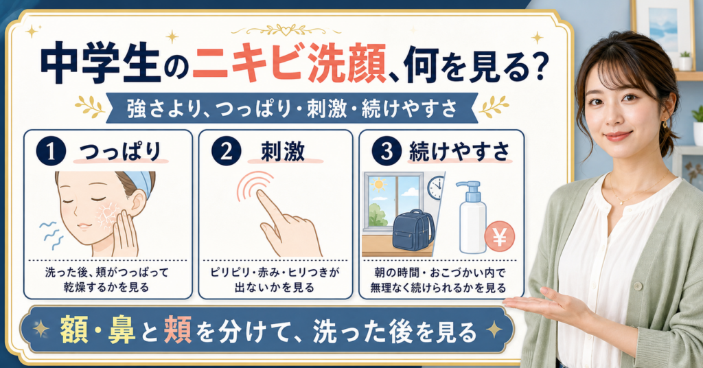 ニキビ洗顔おすすめ 中学生はどう考える？毛穴・皮脂・肌質の視点で整理 Beauty Board
