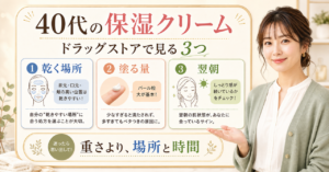 40代の保湿クリームはどう選ぶ？ドラッグストアで見る場所・量・翌朝の変化 Beauty Board