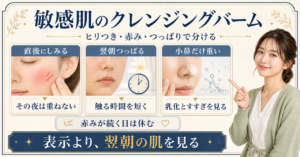 敏感肌のクレンジングバームはどう選ぶ？ヒリつき・赤み・つっぱりで見る Beauty Board