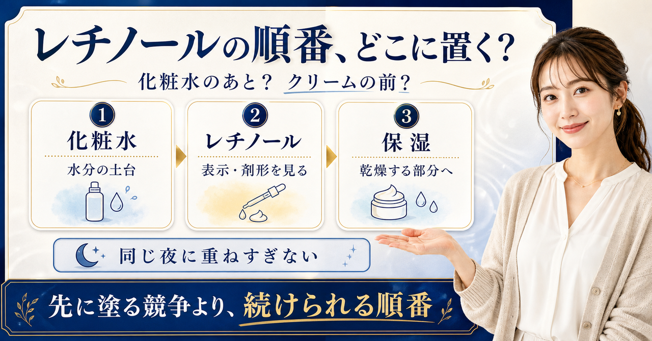 イニスフリーのレチノールはどの順番？化粧水後・保湿前に確認すること Beauty Board