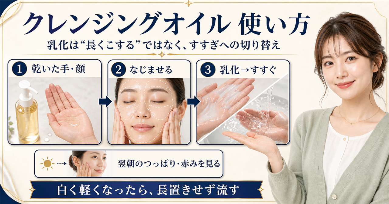 メディキューブのクレンジングオイルの使い方は?乳化・すすぎ・毛穴の見方 Beauty Board