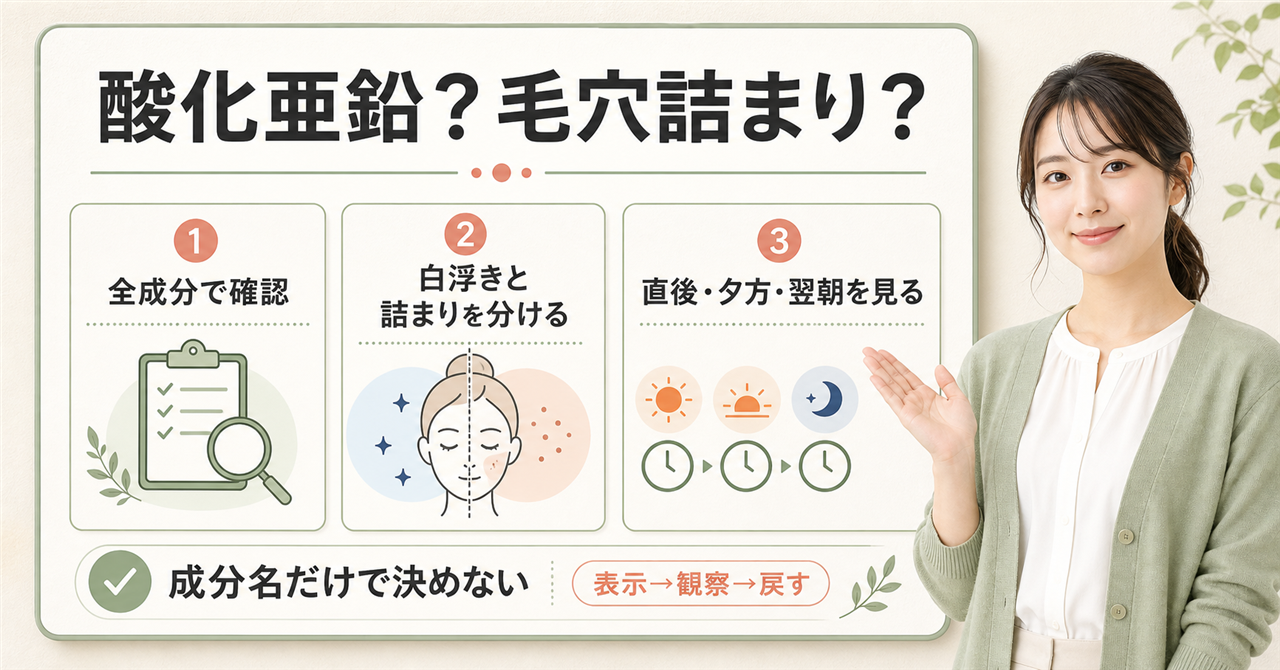ダルバ トーンアップサンクリームの酸化亜鉛は毛穴に詰まる？表示と時間差で見る Beauty Board