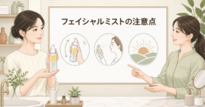 フェイシャルミストの注意点と中止条件