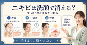 ニキビ が 消える 洗顔はどう考える？毛穴・皮脂・肌質の視点で整理