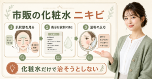 化粧水 市販 ニキビはどう考える？毛穴・皮脂・肌質の視点で整理