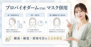 フィルムマスクの前後と10〜20分後の残液から併用を判断するボード