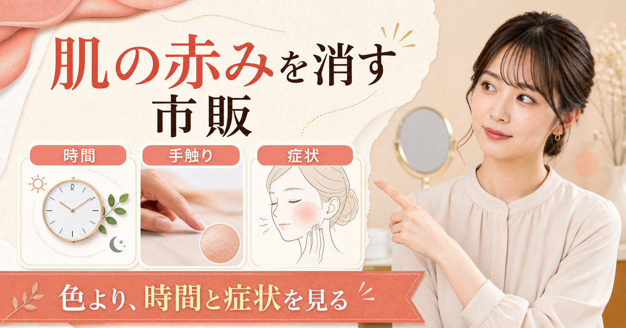 刺激・乾燥・炎症の違いから肌の赤みを考える図