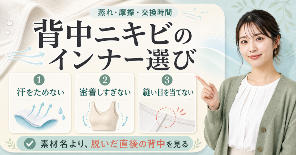 背中ニキビ インナー おすすめ????????????????