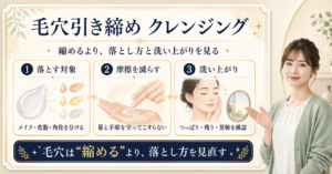 毛穴引き締めクレンジングを落とす対象・摩擦・洗い上がりで選ぶBeauty Board