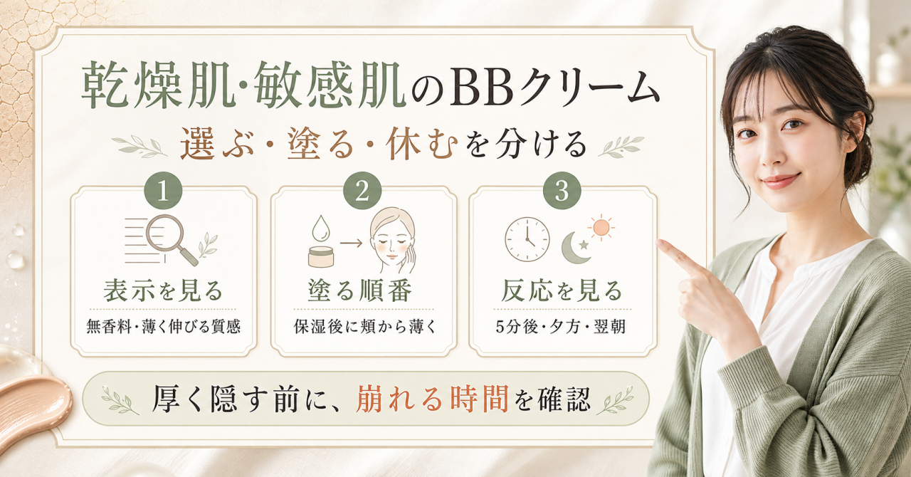 乾燥肌 敏感肌 bbクリームの判断ポイント