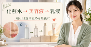 化粧水 乳液 美容液 つける順番の判断ポイント