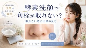 酵素洗顔で角栓が取れない時の小鼻の見方｜Chocobra