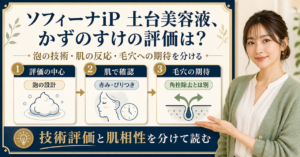 ソフィーナiP土台美容液とかずのすけ氏の評価を技術・刺激・毛穴の期待範囲に分けて考える判断ボード