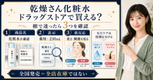 乾燥さん 化粧水 ドラッグストアの判断ポイントを整理した美容ボード