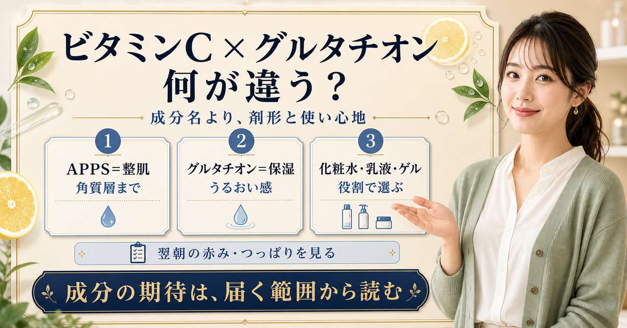 プラチナレーベル ビタミンc グルタチオンの判断ポイントを整理した美容ボード