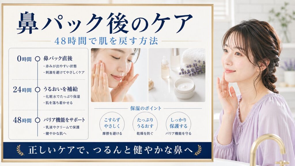 毛穴パック後は引き締める？48時間で見る小鼻の戻り｜Chocobra