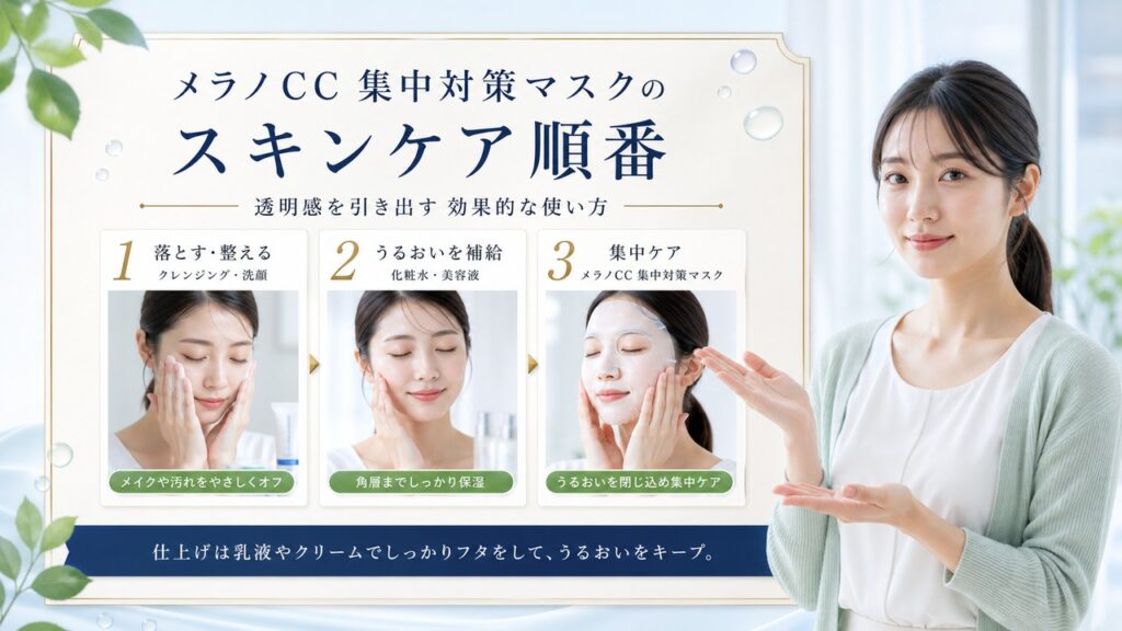 Chocobra 5047-melano-cc-intensive-mask-order-routine-guide eyecatch