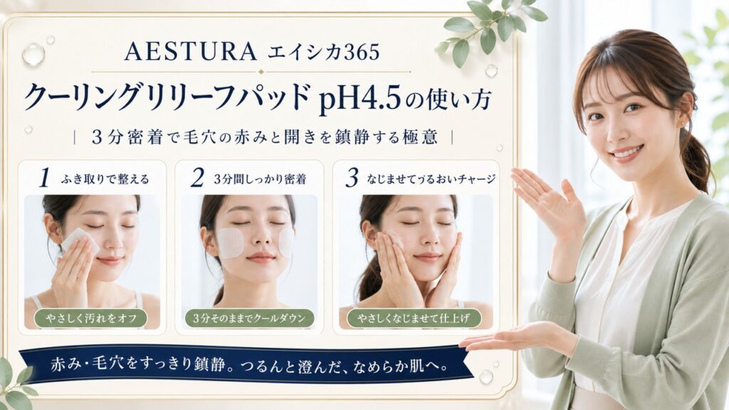 Chocobra 5071-aestura-acica365-cooling-relief-pad-usage-guide eyecatch