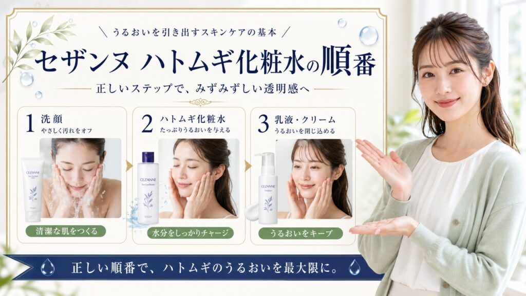 Chocobra 5085-cezanne-skin-conditioner-hatomugi-order-routine eyecatch