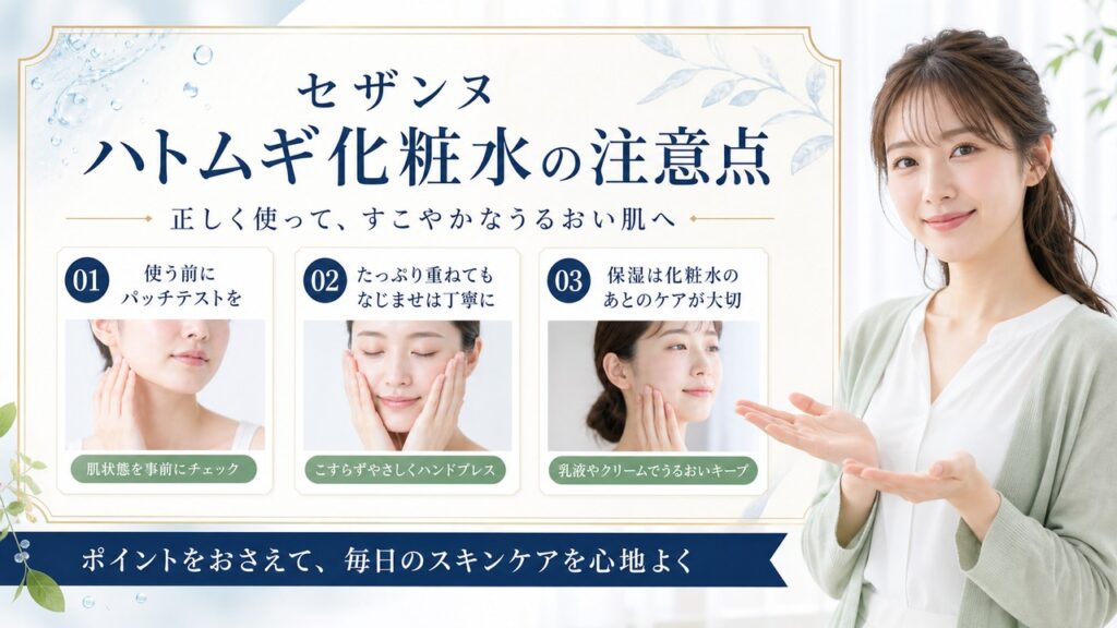 Chocobra 5110-cezanne-skin-conditioner-hatomugi-caution-points-guide eyecatch
